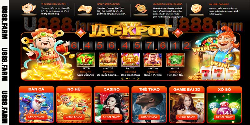 Top game xịn sò chỉ có thể bắt gặp ở U888